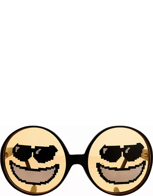 Jeremy Scott Emoticon Sunglasses in Black