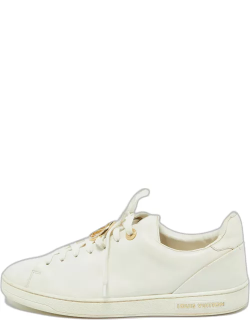 Louis Vuitton White Leather Frontrow Sneaker