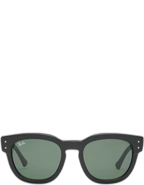 Mega Hawkeye Plastic Square Sunglasses, 53M