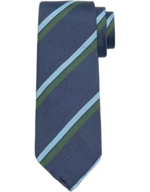 Men's Silk Diagonal Striped Tie