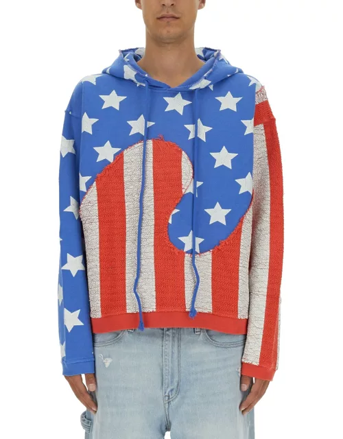 erl "stars and stripes swirl" sweatshirt