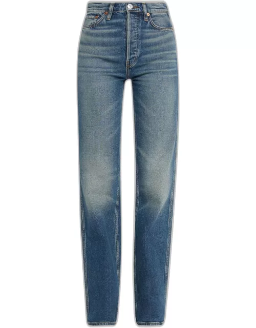90s High Rise Straight Loose Jean