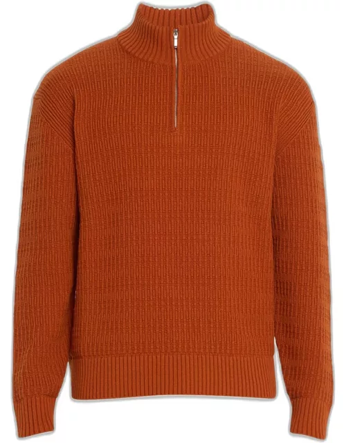 Men's Exclusive Mezzocollo Plymouth Cashmere Quarter-Zip Sweater