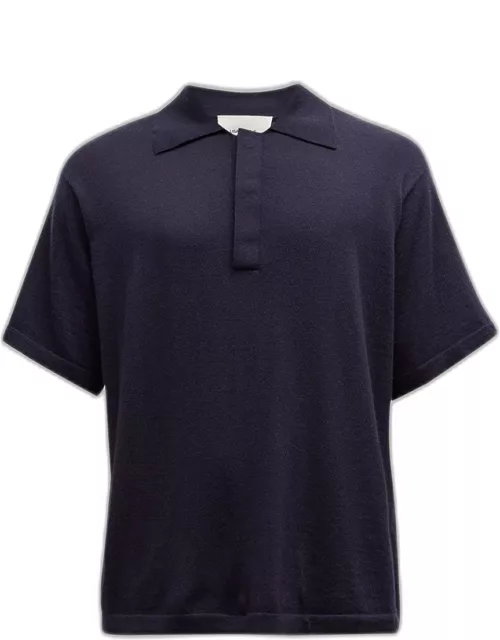 Men's Charles Cashmere Polo Sweater
