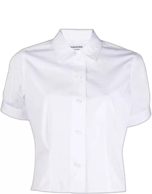 White crop shirt