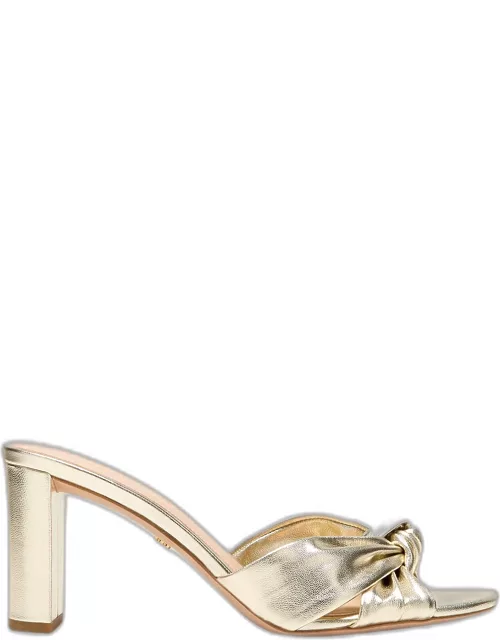 Ganita Metallic Knot Slide Sandal