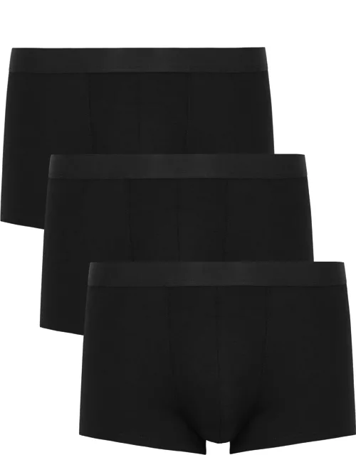 Cdlp Stretch-jersey Boxer Trunks - set of Three - Black