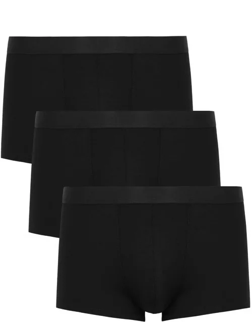 Cdlp Stretch-jersey Boxer Trunks - set of Three - Black