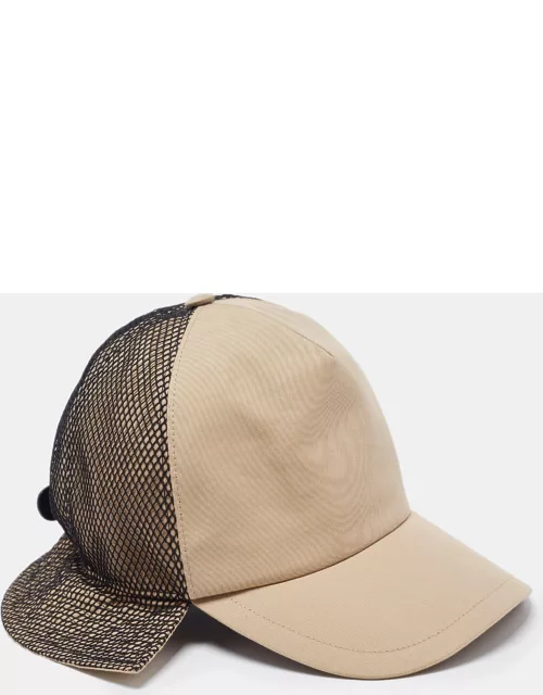 Burberry Beige Cotton & Mesh Trucker Bucket Hat