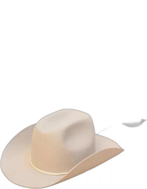 Ezra Felt Cowboy Hat With Brass Accent