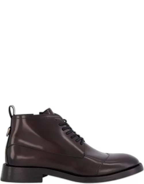 Men's Side Zip Leather Chukka Boot