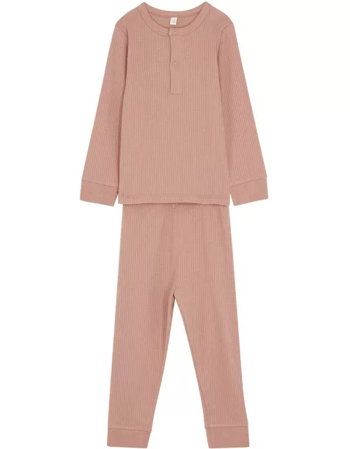 Mori Ribbed Jersey Pyjama set - Pink