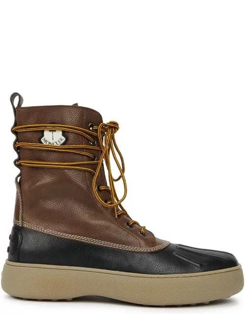 Moncler Genius 8 Moncler Palm Angels X Tod's Leather Ankle Boots - Brown