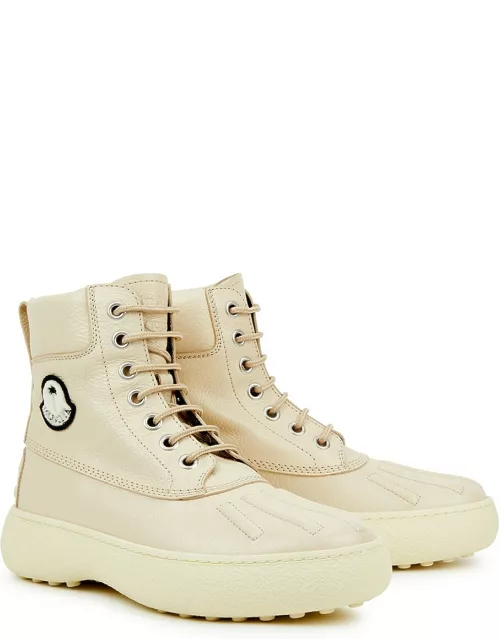 Moncler Genius 8 Moncler Palm Angels X Tod's Leather Ankle Boots - Off White