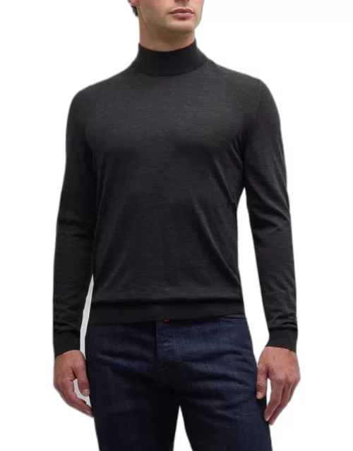 Men's Wool Mock Neck Sweater