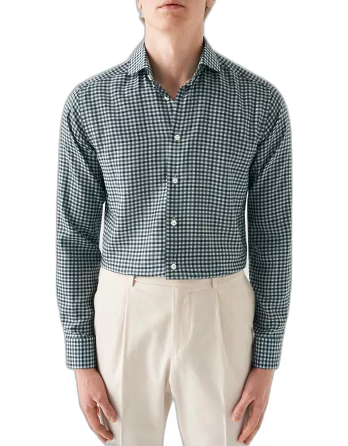 Men's Contemporary Fit Gingham Check Dress Shirt
