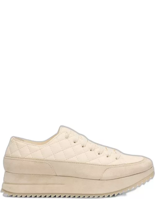 Osaka Quilted Leather Flatform Sneaker