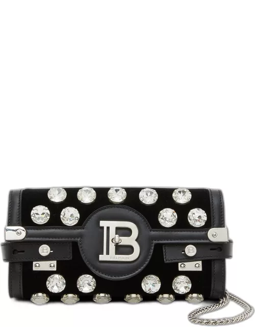 BBuzz 23 Wallet on a Chain in Velvet with Crystal