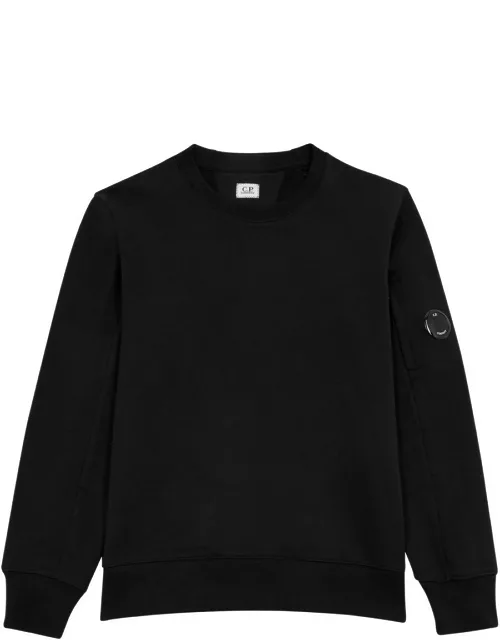 C. P. Company Diagonal Raised Cotton Sweatshirt - Black