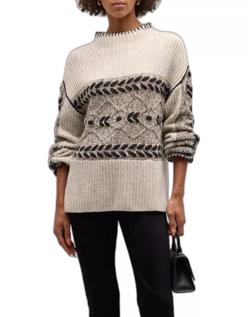 Raini Funnel-Neck Sweater