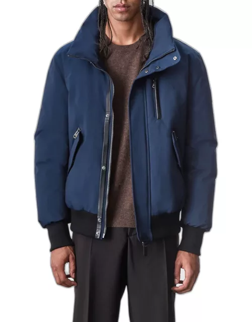 Men's Dixon Down Bomber Jacket with Hooded Bib