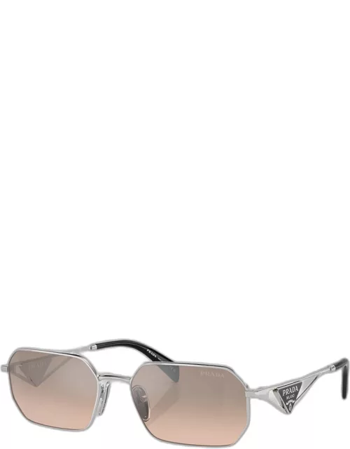 Geometric Steel Rectangle Sunglasse
