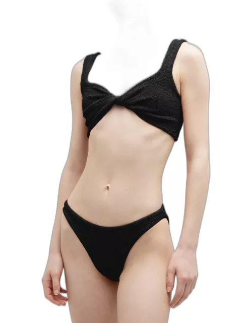 Juno Crinkled Two-Piece Bikini Set