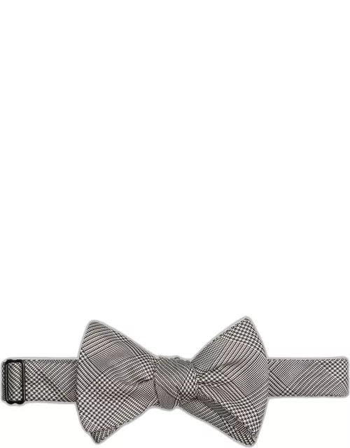 Men's Check Self-Tie Bow Tie