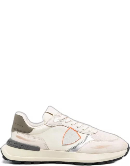 Philippe Model Antibes Sneakers - White, Orange And Military Green