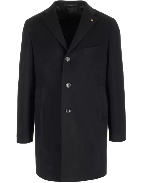 Tagliatore Black Single-breasted Coat