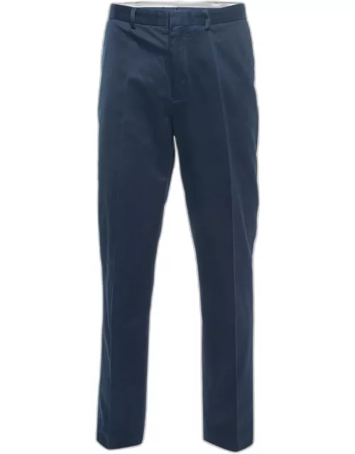 Polo Ralph Lauren Navy Blue Cotton Twill Trousers