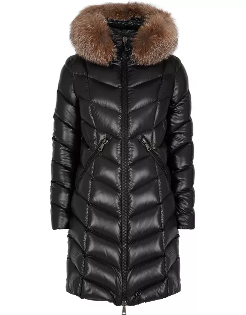 Moncler Fulmarus Shearling-trimmed Quilted Shell Jacket - Black