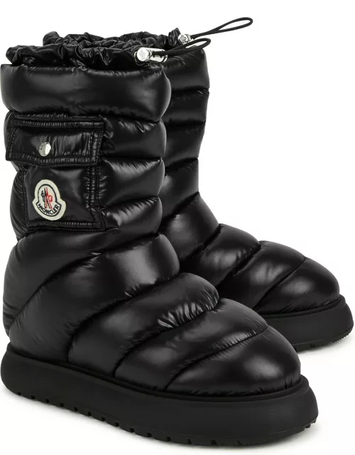 Moncler Gaia Quilted Nylon Snow Boots - Black