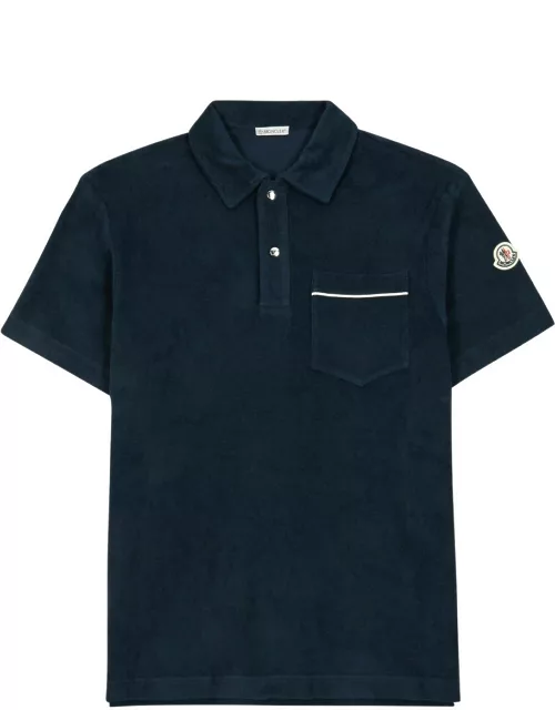 Moncler Logo Terry Polo Shirt - Navy