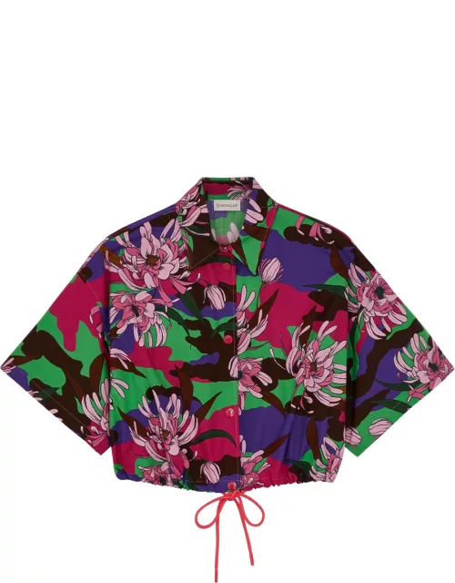 Moncler Floral-print Cotton-poplin Shirt - Multicoloured