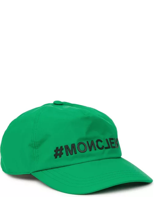 Moncler Logo Shell cap - Green