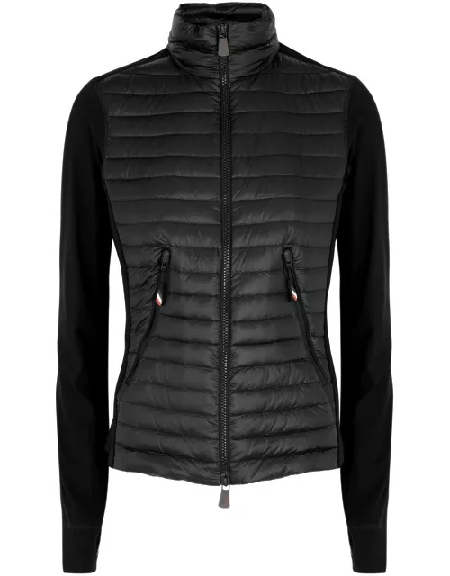 Moncler Grenoble Day-Namic Quilted Shell and Stretch-jersey Jacket - Black