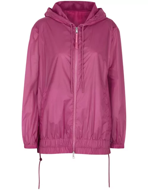 Moncler Pointu Hooded Ripstop Nylon Jacket - Pink