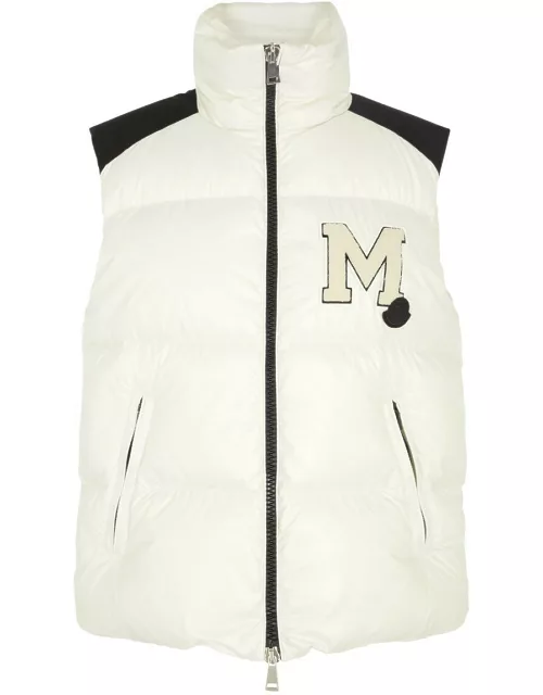 Moncler Oder Quilted Shell Gilet - Off White - 0 (UK 8 / S)