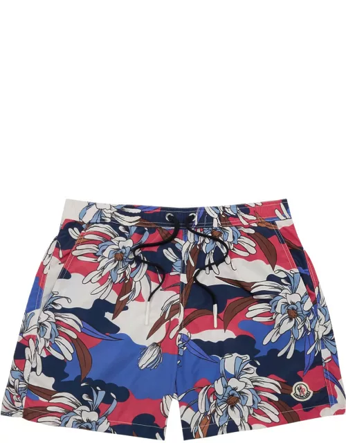 Moncler Printed Shell Swim Shorts, Shorts, Multicoloured