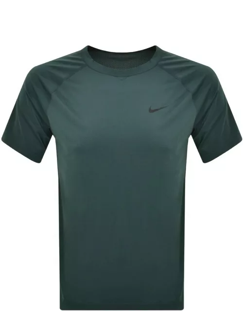 Nike Training Dri Fit Logo T Shirt Green