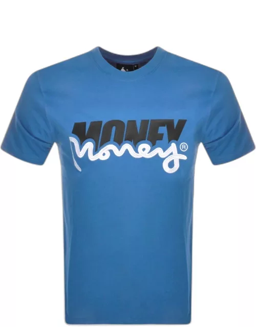 Money Two Money Logo T Shirt Blue