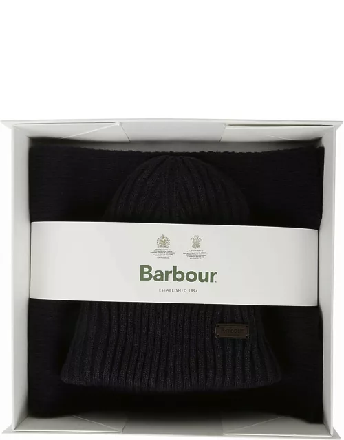 Barbour Scarf And Beanie Set