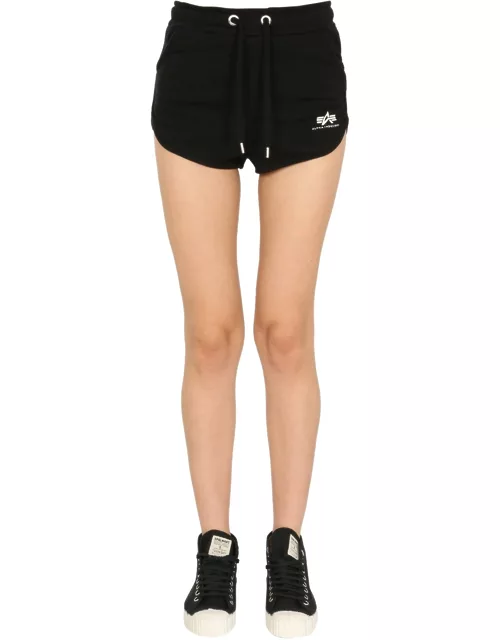 alpha industries shorts with logo
