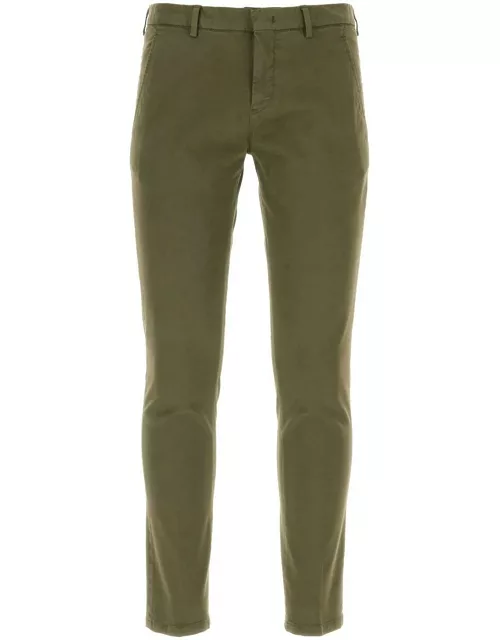PT01 Olive Green Stretch Cotton Pant