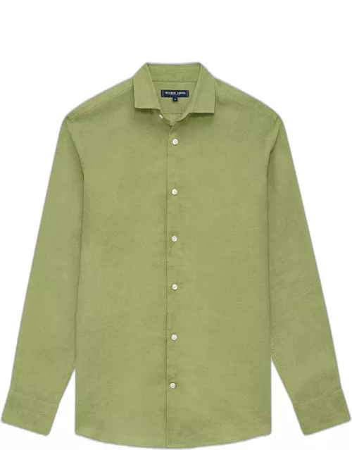 Antonio Linen Shirt Jungle Green