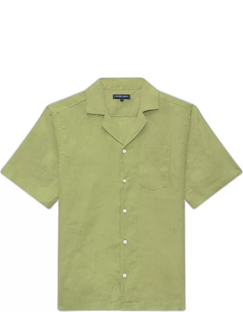 Angelo Linen Shirt Jungle Green