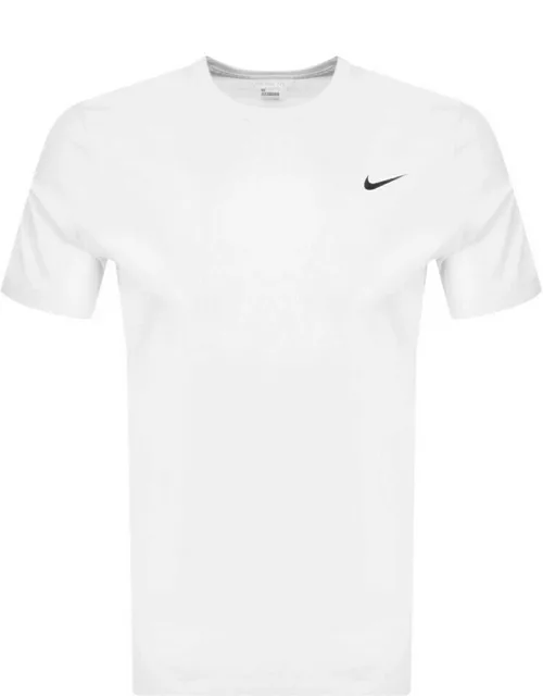 Nike Training Dri Fit Logo T Shirt White