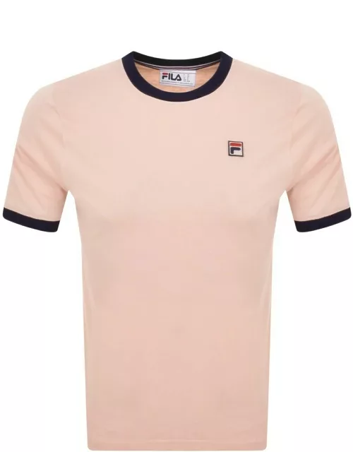 Fila Vintage Marconi Ringer T Shirt Pink