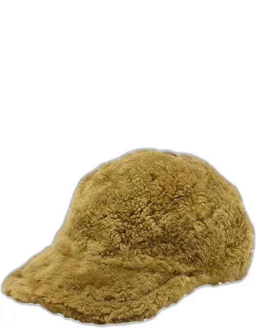 Curly Merino Wool Baseball Cap